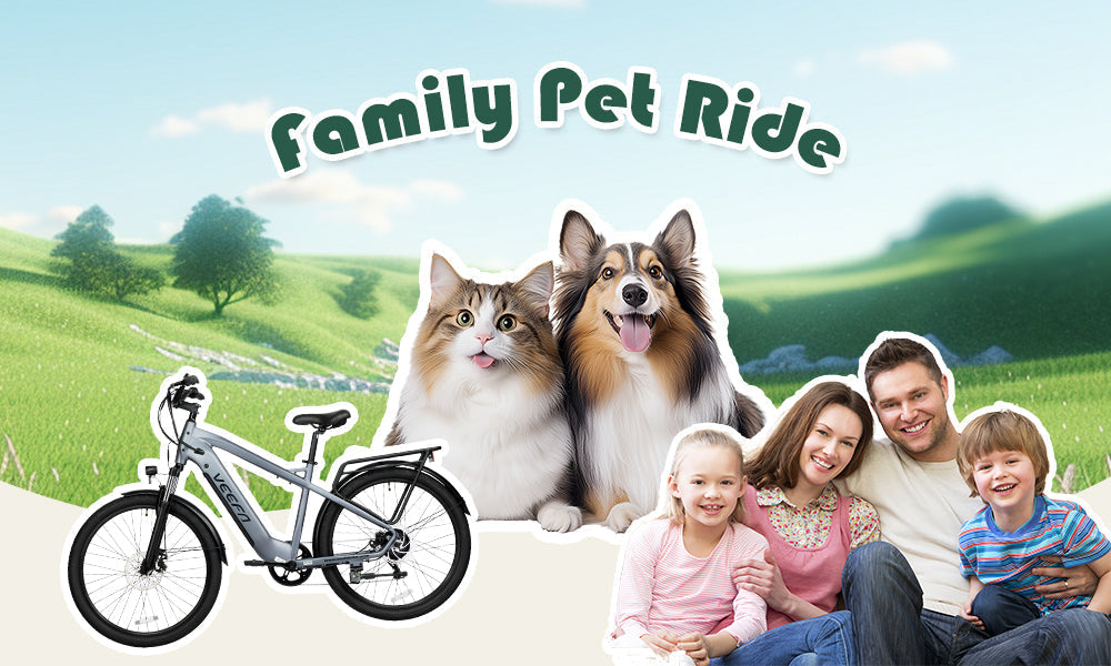 Ride Into Fun: Veefa City Series Electric Bikes for Families and Pets